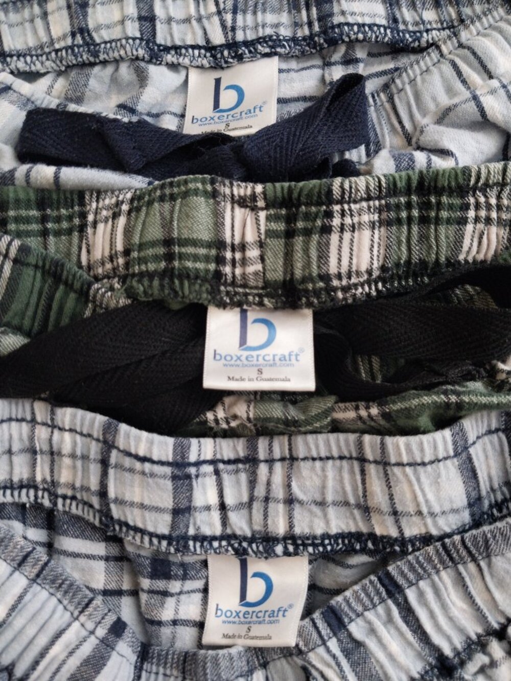 boxercraft Cotton Flannel Pajama Pants Set Of 3 Size Small Excellent Condition - Picture 12 of 13